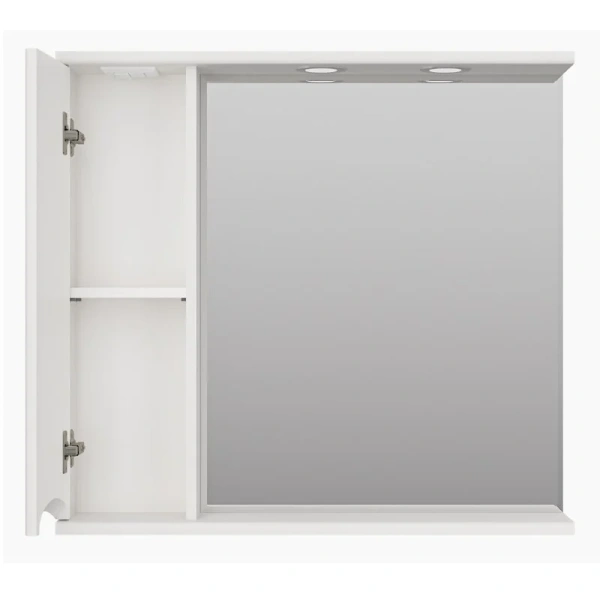 Зеркальный шкаф Misty Атлантик 80 см левый П-Атл-4080-010Л (детальная фотография), под выключатель