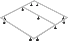 Каркас для поддона Jacob Delafon Tolbiac 90x90 см серый