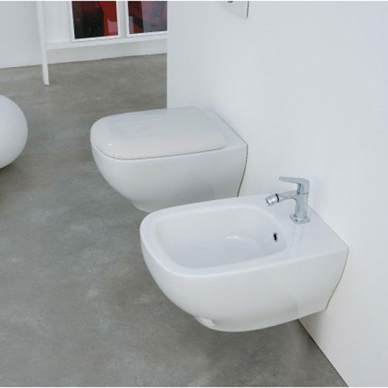 Биде подвесное Globo Genesis GES09 (детальная фотография), современные, hi-tech