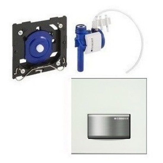 Пневматическая  система управления смывом для писсуара, металл, цвет белый Alpine, Geberit Sigma 50 116.016.11.5 (детальная фотография), нет в наличии