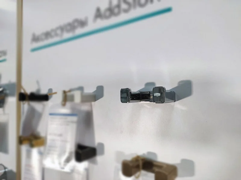 Крючок для ванной Hansgrohe AddStoris 41755 двойной (детальная фотография), настенные