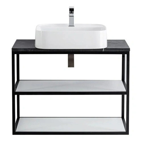 Каркас под раковину подвесной Cezares Cadro 80 см двухъярусный - фото 1