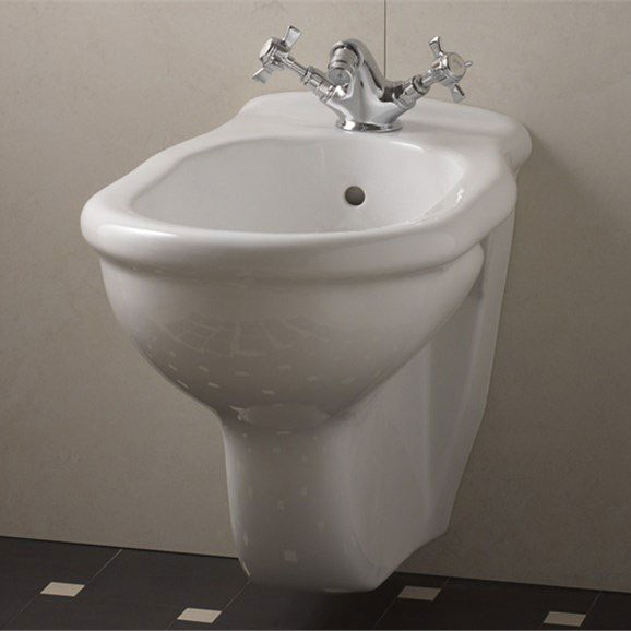 Биде подвесное, смеситель на 1 отверстие, цвет чёрный, Devon&Devon Etoile 2IBBID(1)FBSET (детальная фотография), по запросу