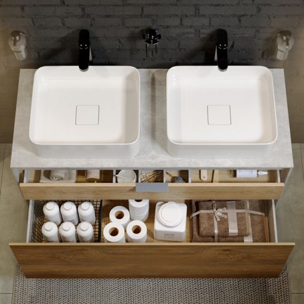 Раковина Aqwella Джой 46 см белая 641945 (детальная фотография), накладные (на столешницу), пристенные