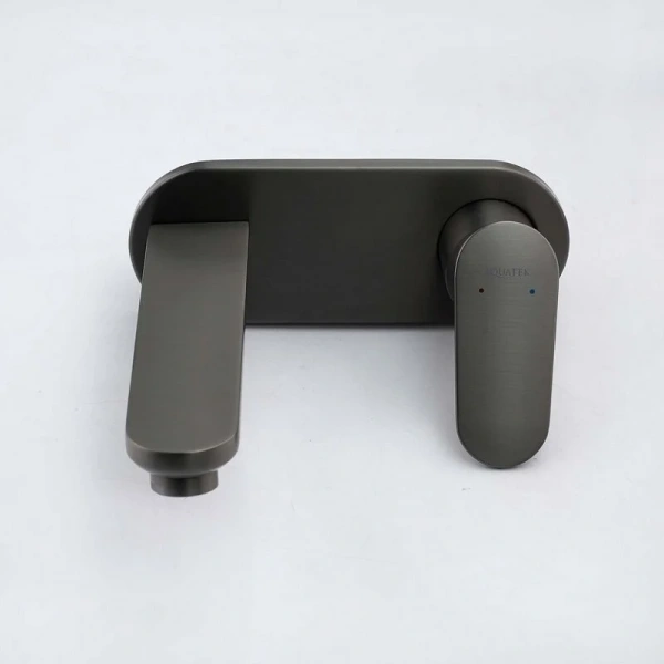 Смеситель для раковины Акватек Ника черный матовый AQ1813MB (детальная фотография), современные, hi-tech