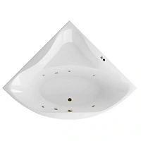 Ванна гидромассажная Excellent Glamour Soft 150 x 150 см, белый/бронза, WAEX.GLA15.SOFT.BR