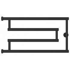 Полотенцесушитель водяной Сунержа High-Tech model G 65x32 см муар темный титан