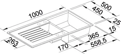 Мойка для кухни, цвет антрацит, Blanco Zia 6 S 514748 (детальная фотография) index_1