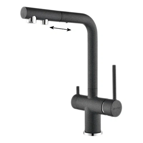 Смеситель для питьевой воды Paulmark Serpentine графит - фото 9