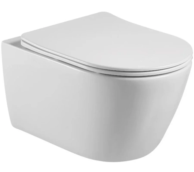 Унитаз подвесной Акватек Бетта безободковый AQ1253W-00 (детальная фотография)