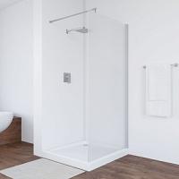 Душевая перегородка профиль матовый хром стекло сатин Vegas-glass