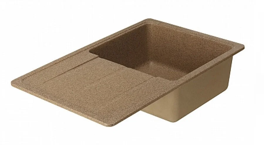 Мойка для кухни, цвет терракотовый, Аманда Акватон 1A712832AD270 (детальная фотография), прямоугольной формы