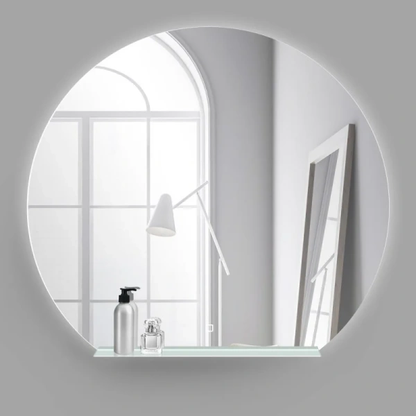 Зеркало с подсветкой BelBagno 100 см с полкой SPC-RNG-1000-LED-TCH-MENS (детальная фотография)