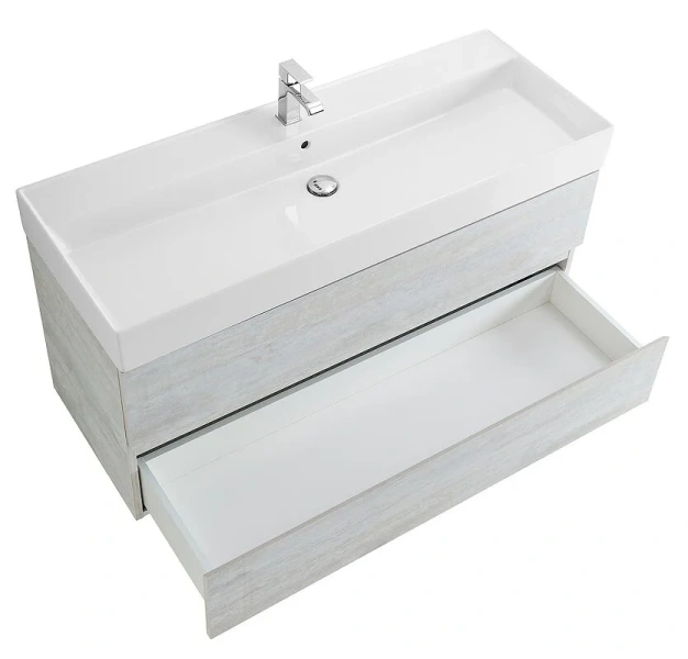 Тумба под раковину подвесная Cezares Molveno 120 см legno grigio MOLVENO 46-120-2C-SO-LG (детальная фотография), 120 см