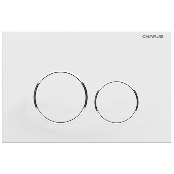 Клавиша смыва Charus Spazio белая матовая FP.330.12.01 (детальная фотография)