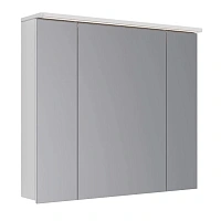 Зеркальный шкаф с подсветкой Lemark Zenon 90 см 3-х дверный