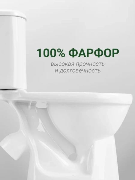 Унитаз компакт Santek Бореаль с диагональным выпуском 1WH302143 (детальная фотография), современные, hi-tech, круглые