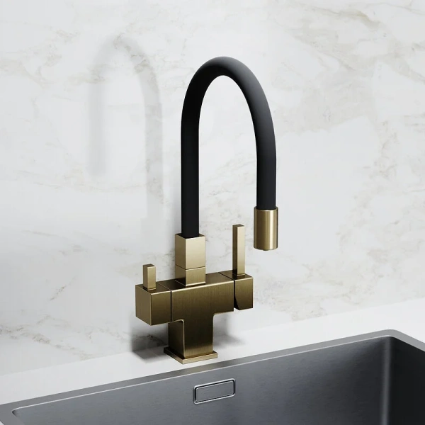 Смеситель для кухни Sancos Arno золото SC4005BG (детальная фотография), современные, hi-tech