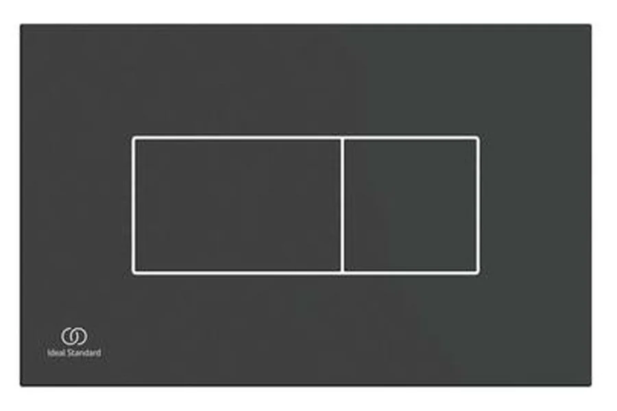 Клавиша смыва Ideal Standard ProSys Solea черная, пневматическая R0110A6 (детальная фотография), слив эконом-стандарт с двумя клавишами