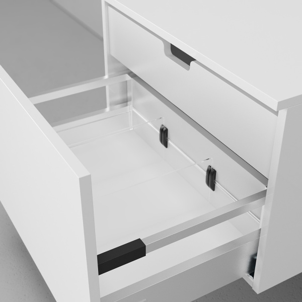 Тумба подвесная Velvex Unit 60 см белая матовая tpUNI.60.H40.Y.VY-211 (детальная фотография), 60 см