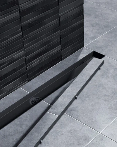 Душевой лоток Timo Drain Systems 80 см черный - фото 4