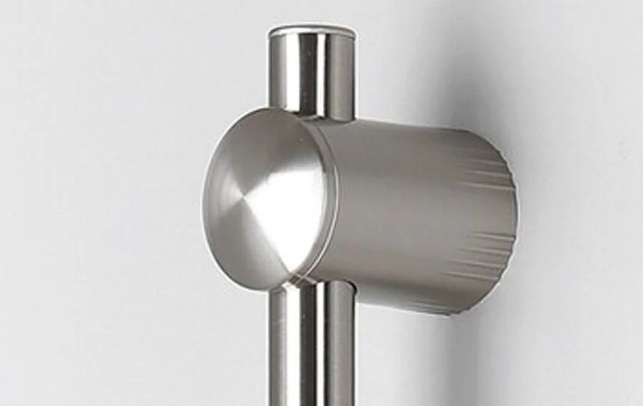 Штанга для душа WasserKRAFT матовый хром A012 (детальная фотография), штанги для душа