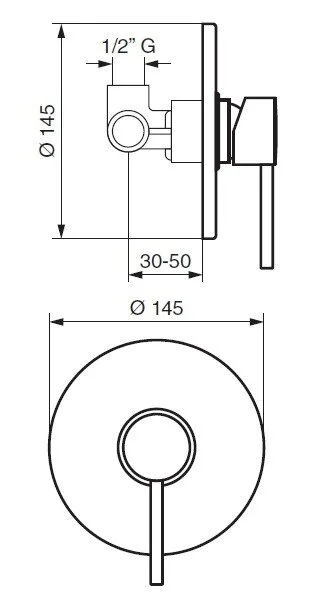 Смеситель для душа Emmevi Cheope 5009 (детальная фотография), для душа