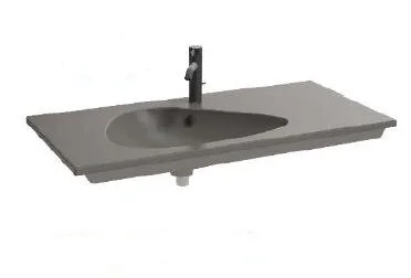 Раковина Jacob Delafon Nouvelle Vague 120 см серая EXAP112-Z-MG2 (детальная фотография)