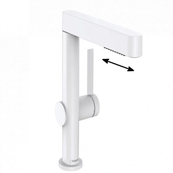 Смеситель для раковины Hansgrohe Finoris белый матовый 76063700 (детальная фотография)