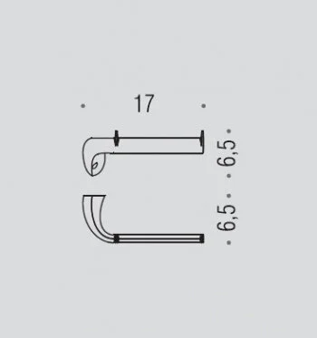 Бумагодержатель Colombo Link хром B2408 (детальная фотография), современные, hi-tech