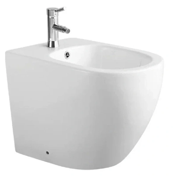 Биде напольное Акватек Европа белое AQ1017-00 (детальная фотография)