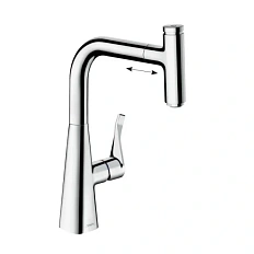 Смеситель для кухни Hansgrohe Metris Select M71 14857 с выдвижным изливом