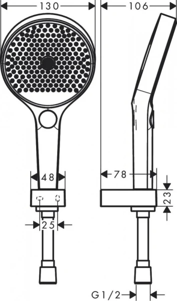Душевой комплект Hansgrohe Rainfinity белый матовый 26851700 (детальная фотография), душевые комплекты, наборы index_1