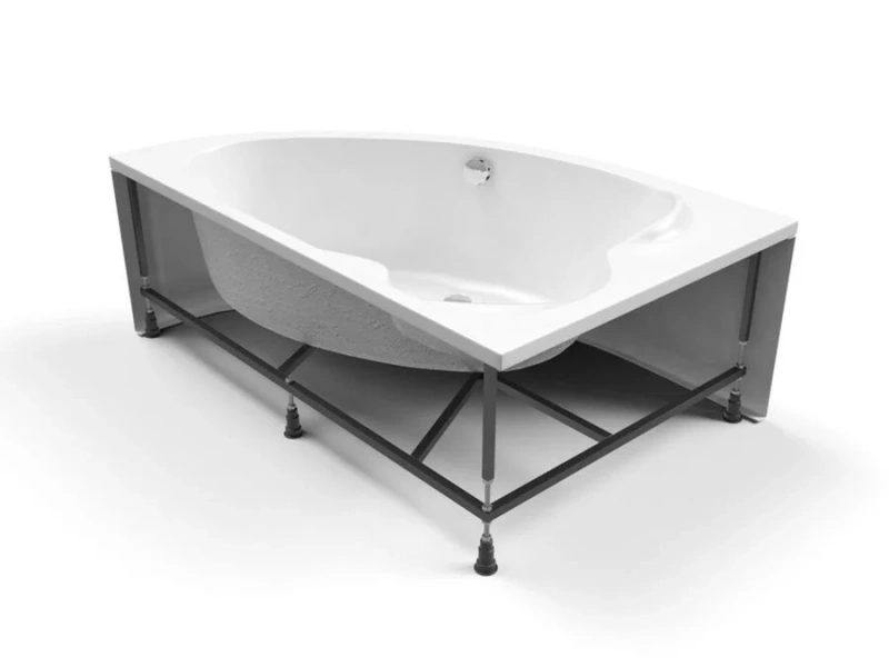 Ванна акриловая Cersanit Kaliope 170х110 см WA-KALIOPE*170-L (детальная фотография), белые