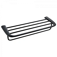 Полотенцедержатель Abber Nord черный матовый