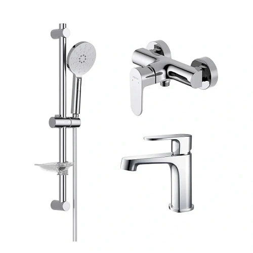 Душевой комплект Акватек Оберон хром - фото 2