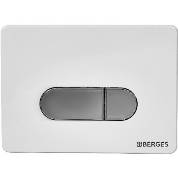 Инсталляция для унитаза BERGES Novum кнопка белая/хром глянец 040237 (детальная фотография), нет в наличии