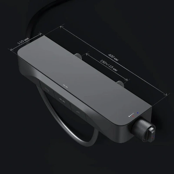 Смеситель для ванны Am.Pm Func черный матовый F8F10522 (детальная фотография), современные, hi-tech