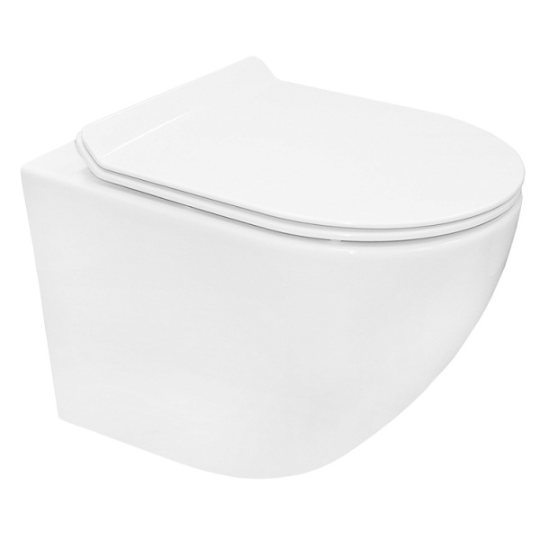 Унитаз подвесной Azario Grado безободковый AZ-0046-UQ (детальная фотография), подвесные