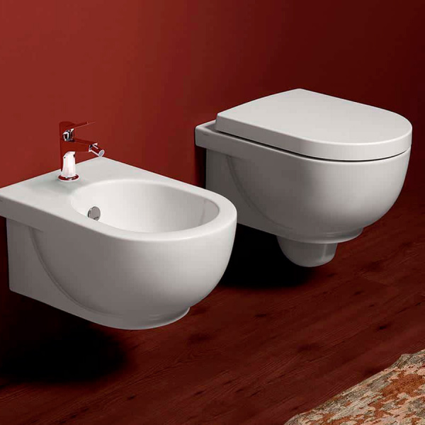 Унитаз подвесной Simas E-Line EL 18 (детальная фотография), подвесные