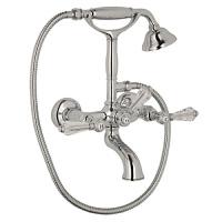 Смеситель для ванны, матовый хром, Nicolazzi Half Dome Crystal