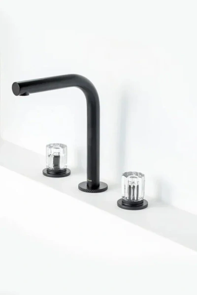 Смеситель для раковины Boheme Elegante черный матовый 152-B-EL (детальная фотография)