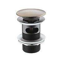 Донный клапан Wasserkraft push-up светлая бронза