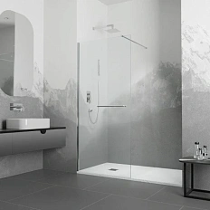 Душевая перегородка RGW Walk In WA-040 90 см профиль хром