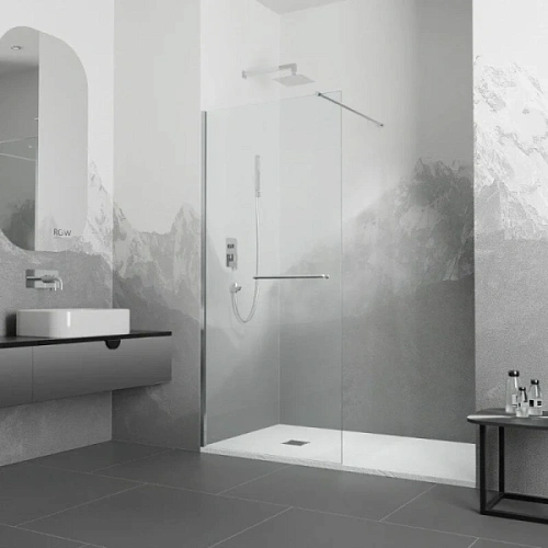 Душевая перегородка RGW Walk In WA-040 90 см профиль хром - фото 1