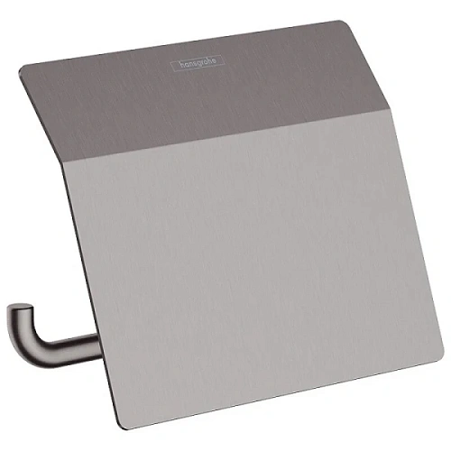 Бумагодержатель Hansgrohe AddStoris шлифованный черный хром - фото 6