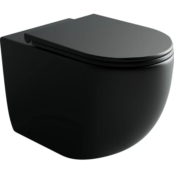Унитаз напольный Ceramica Nova Metropol черный матовый CN4004MB (детальная фотография)
