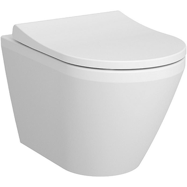 Унитаз с инсталляцией VitrA Integra Round с клавишей матовый хром 9004B003-7202 (детальная фотография), с инсталляцией