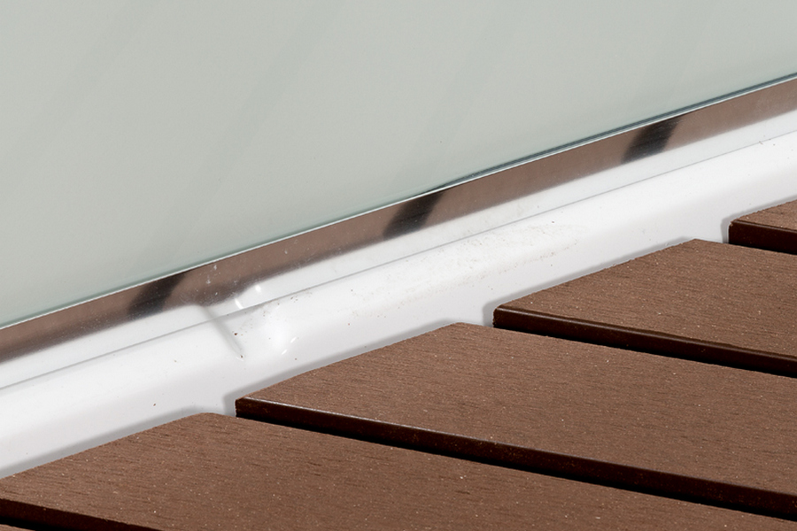 Душевая кабина Deto A 120х80 см левая A102LLED+GMKN (детальная фотография), хромированный профиль