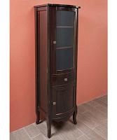 Шкаф, петли справа, цвет тёмное дерево глянец, фурнитура бронза, La Beaute Joanna